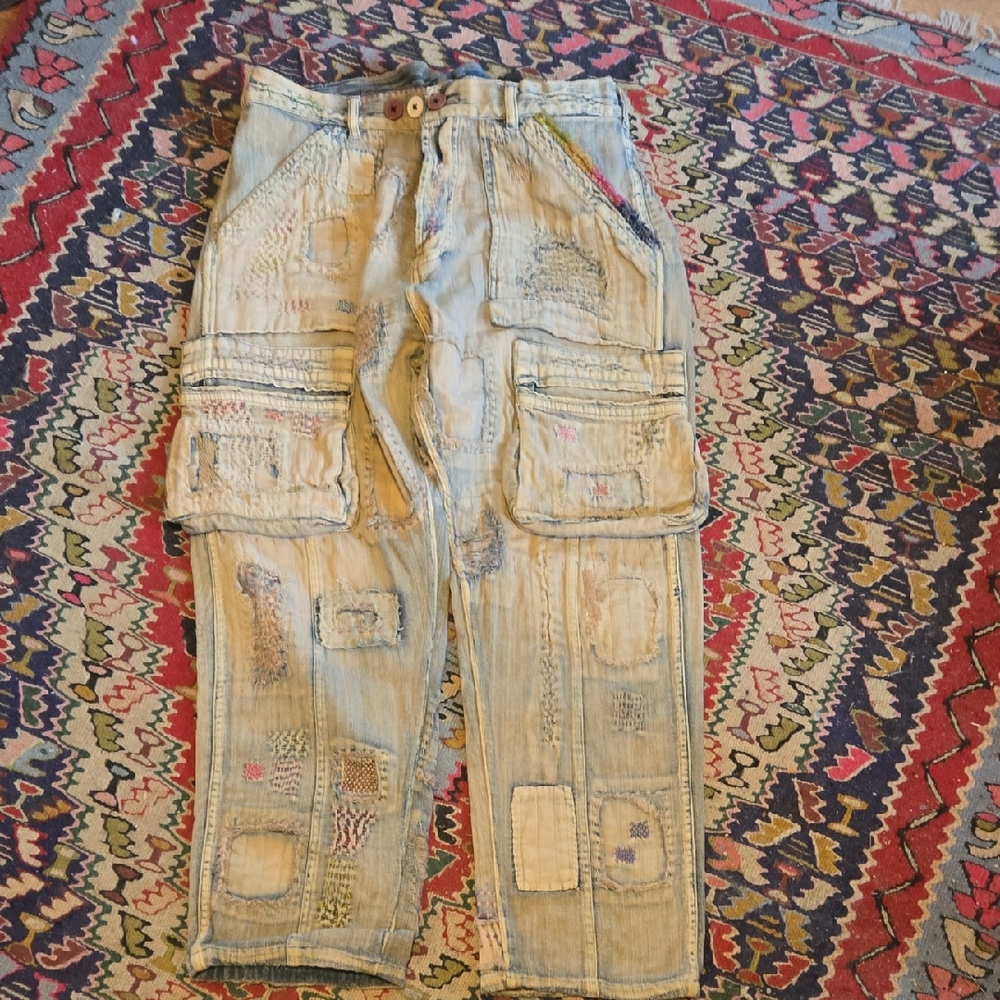 Magnolia Pearl Quilted Tatum Cargo Denims